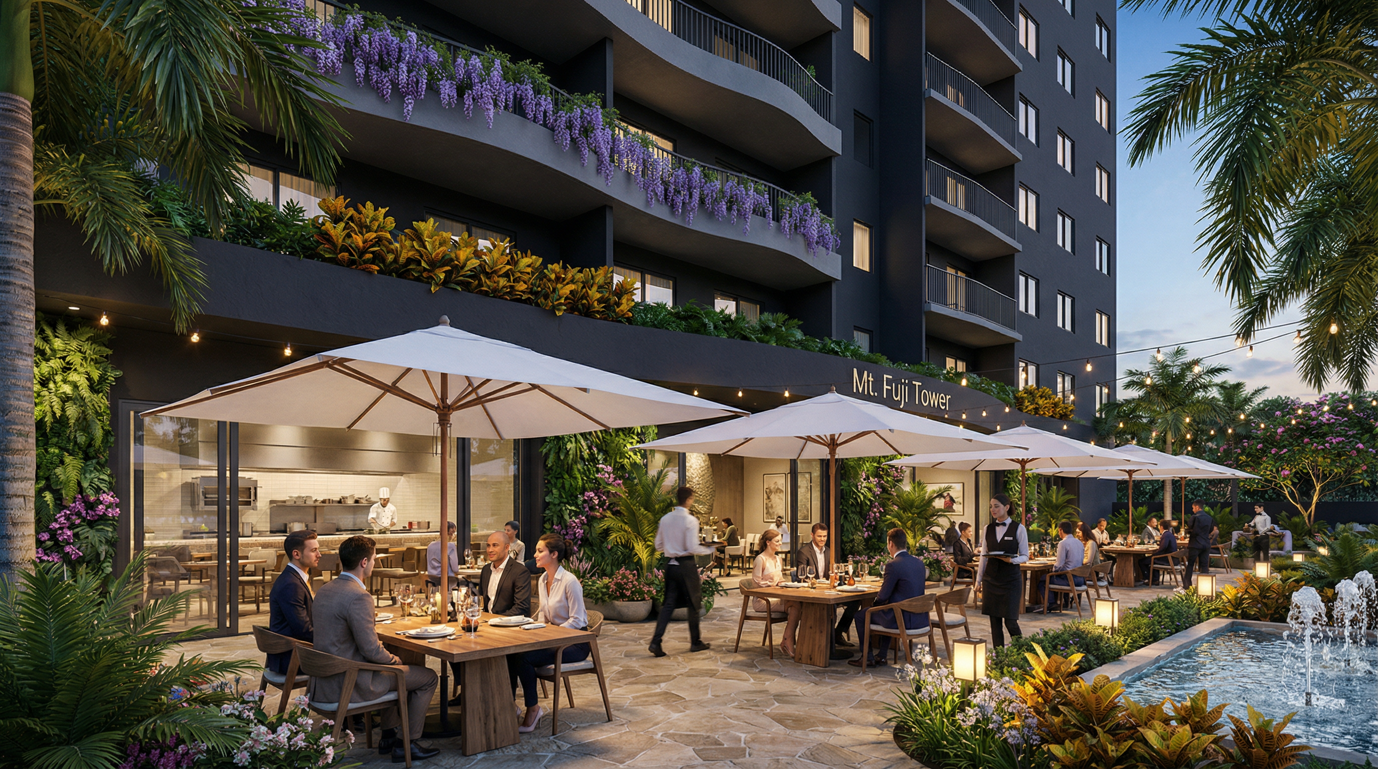Restaurant terrace